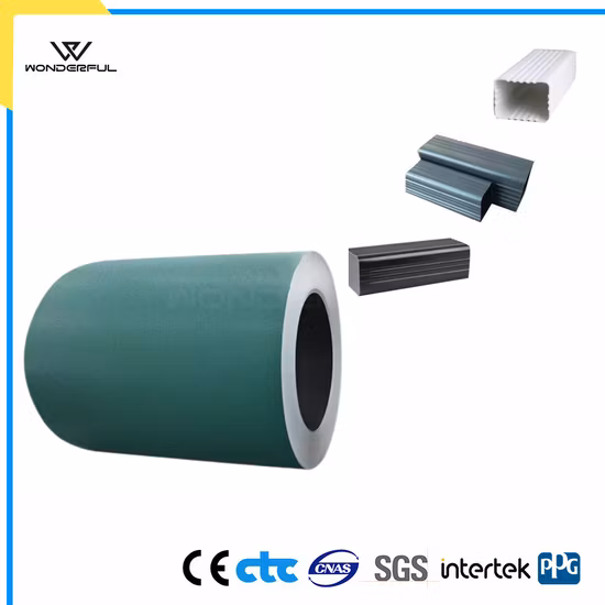 Color Coating Painting Aluminum Coil for K Style Seamless Gutters Gutter Downspouts