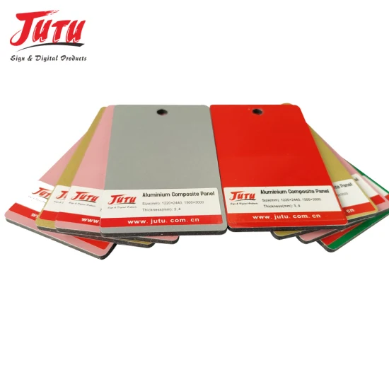 Jutu Fire Resistant Aluminium Aluminum Composite Panel for Signage, Advertising and Lettering