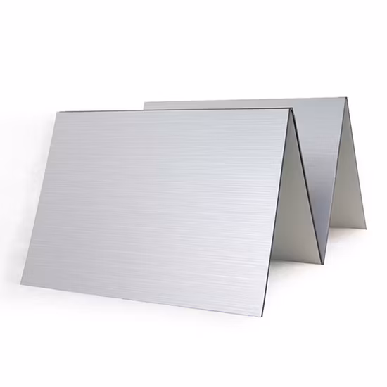 Brushed Aluminum Composite Panel Gold Silver Interior Decoration Signage Acm Panel